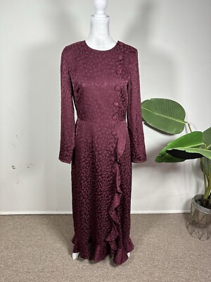 Kate Spade Womens Wine Colored MIDI Dress Size 4 | eBay