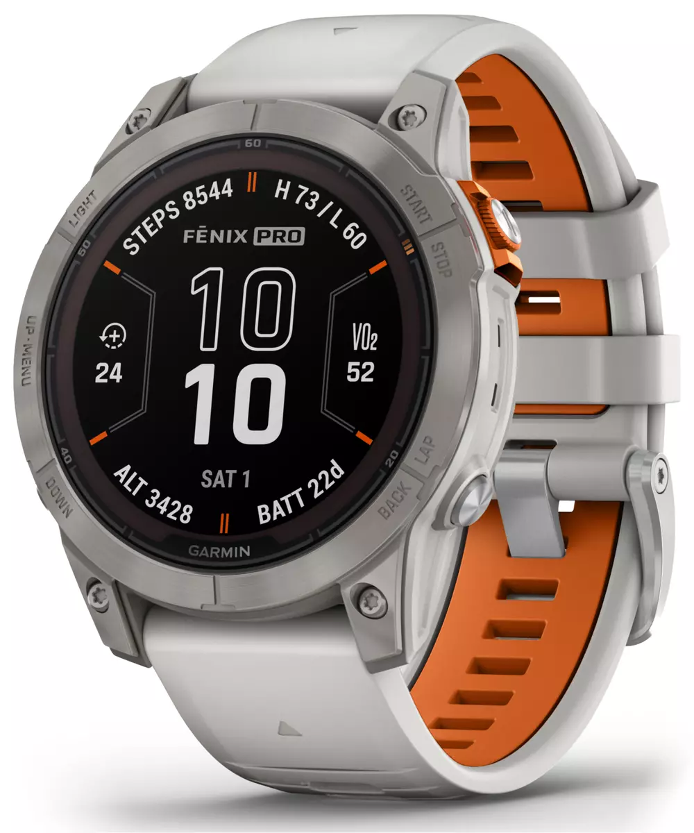 Garmin fenix 7 Pro Solar Sapphire 47mm GPS Smartwatch Gray Orange
