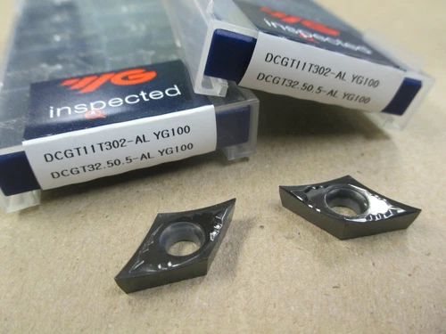 NEW YG-1 DCGT32.50.5-AL 55° Carbide Insert Aluminum DLC Coated Grade YG-100