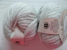 Lighthouse Alpine Valley wool blend yarn, Morning Dew, lot of 2 (120 yds ea)