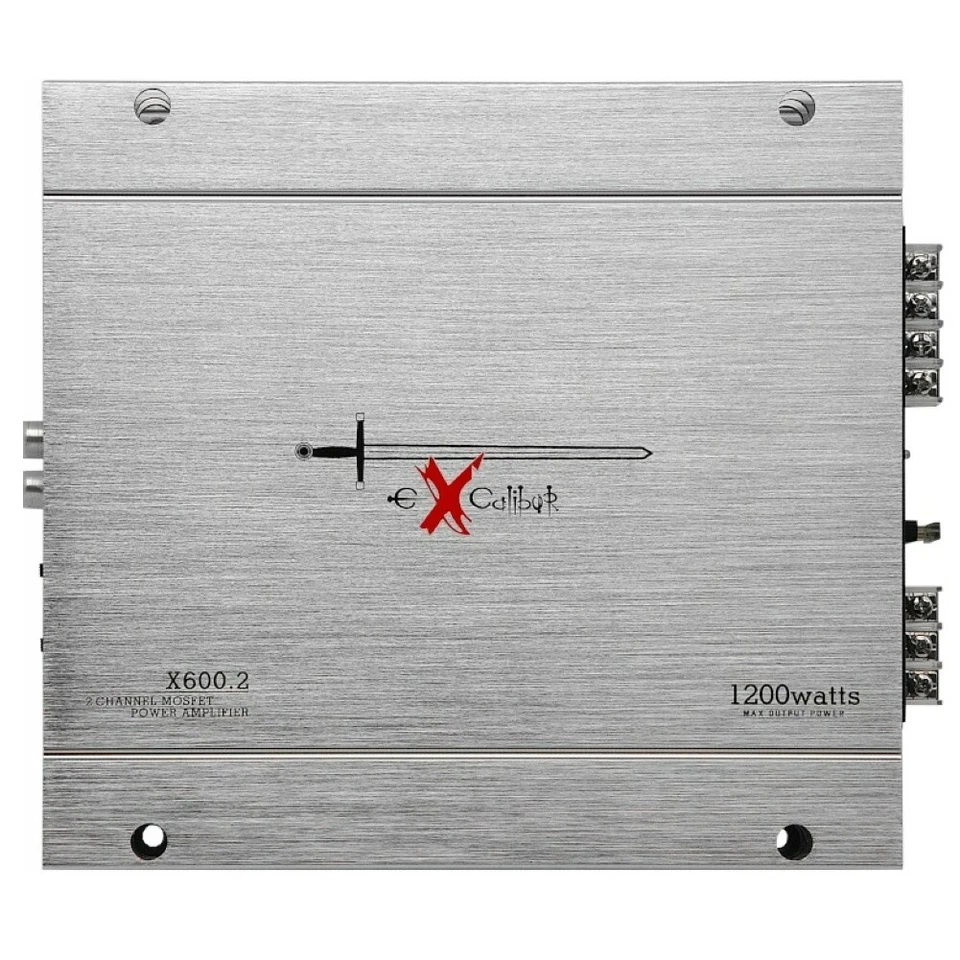 1 EXCALIBUR X600.2 amplificatore 2 channel 2 x 60 watt rms per auto car spl - Immagine 4 di 4