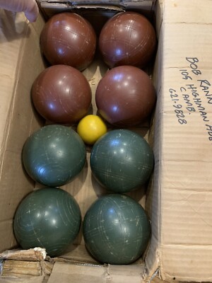 Vintage Bocce Ball Set, Complete, Unbranded, Eddie Bauer?