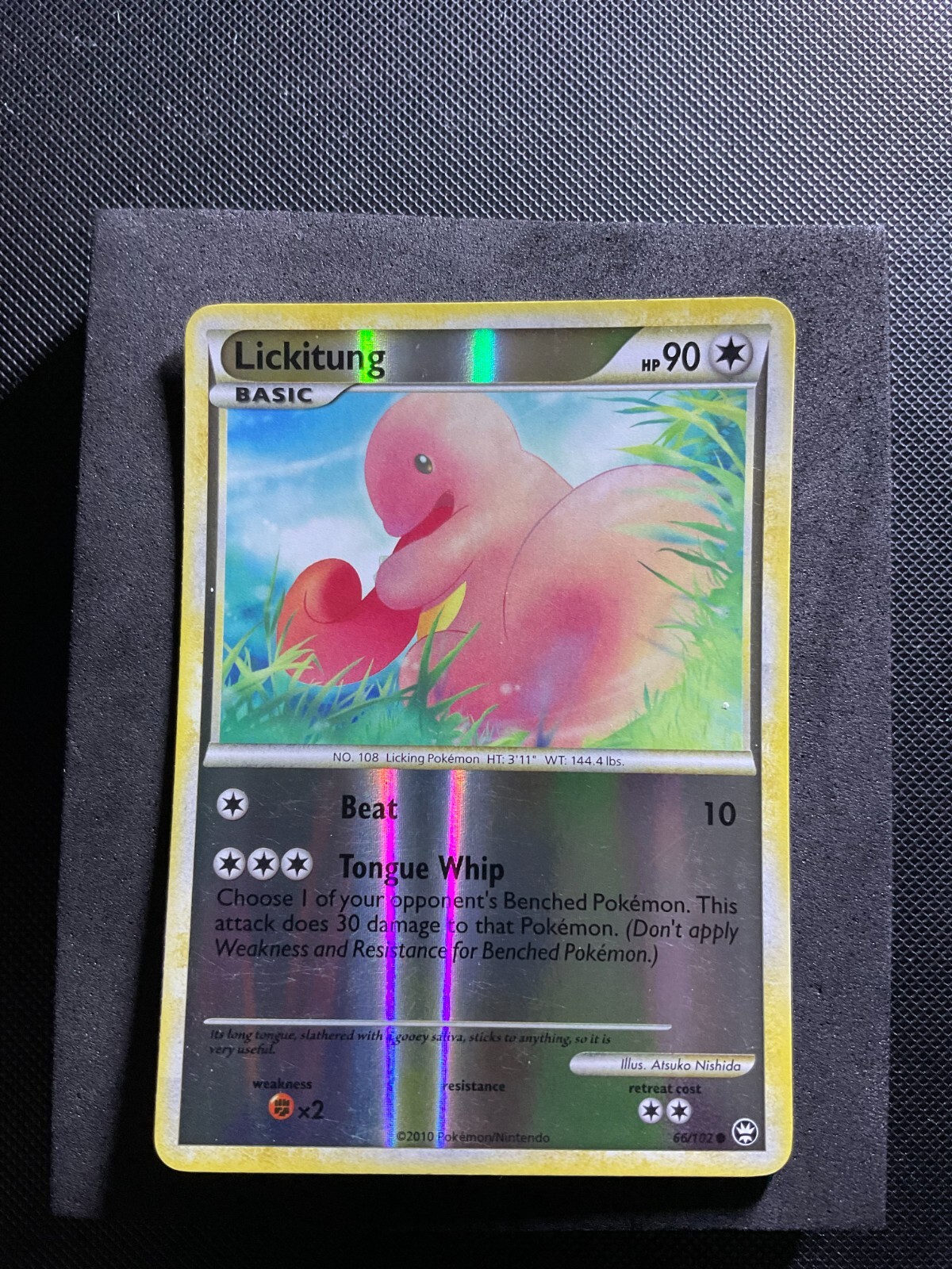 Pokemon Lickitung 66/102 Triumphant Reverse Holo Card LP