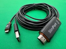 Genuine Slimport Slim Port Sevit Splitter Cable HDTV HDMI to USB 2.0 + Micro USB