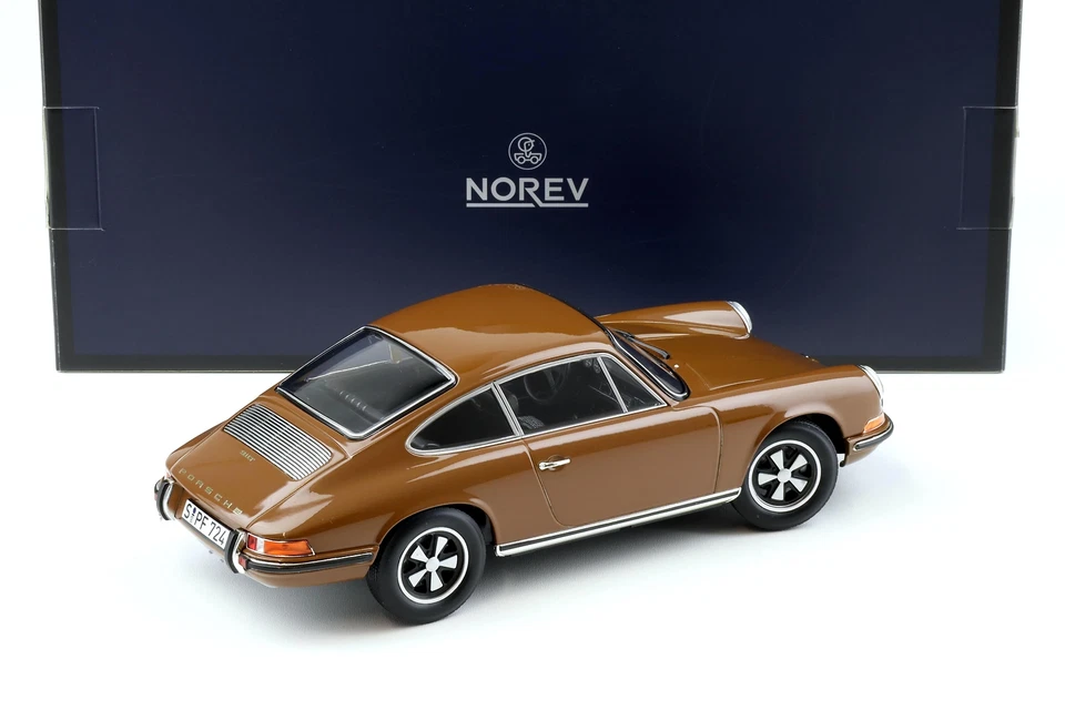 1:18 Norev Porsche 911 T Coupé 1969 Marrone - Limitato 400 Pz. - Immagine 3 di 4