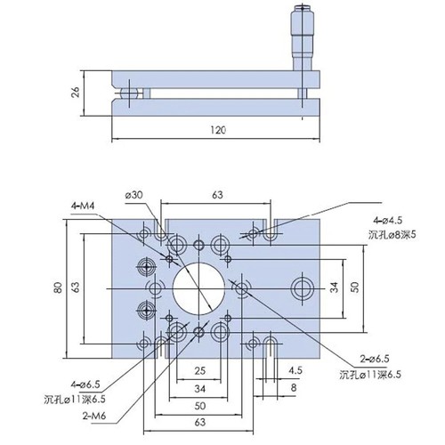 Nuovo tavolo ottico monoasse inclinabile manuale precisione messa a punto tavola scorrevole - Foto 2 di 2