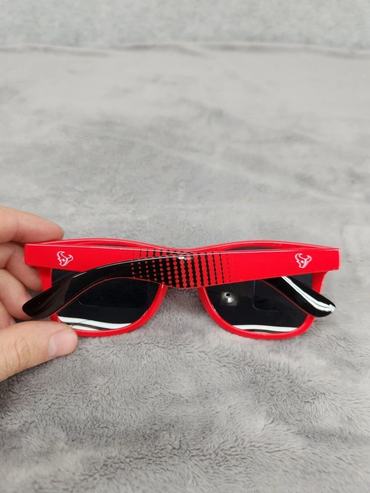 Houston Texans Sunglasses Game Day Shades Adults Men’s Black & Red With Pouch - Image 2 of 4