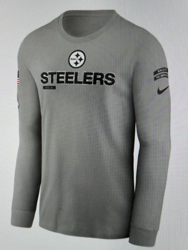 Pittsburgh Steelers NFL 2024 Herren Nike Salute To Service LS T-Shirt Größe Large - Bild 1 von 9