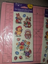 American Greetings Stickers Easter bunny Chick Eggs New In Pack READ