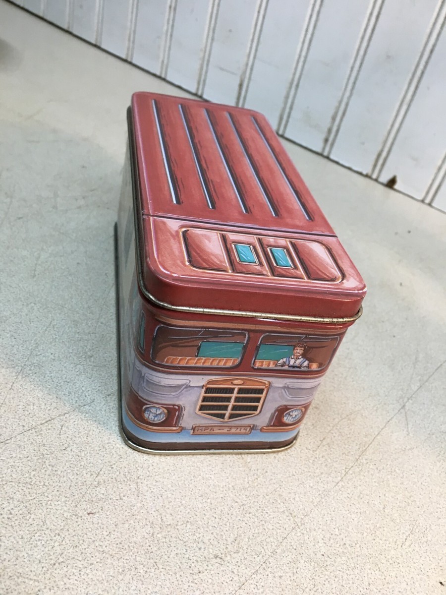 Vintage Hershey's Syrup Bus Tin kitchen Canister 6.5inx3inx3in | eBay