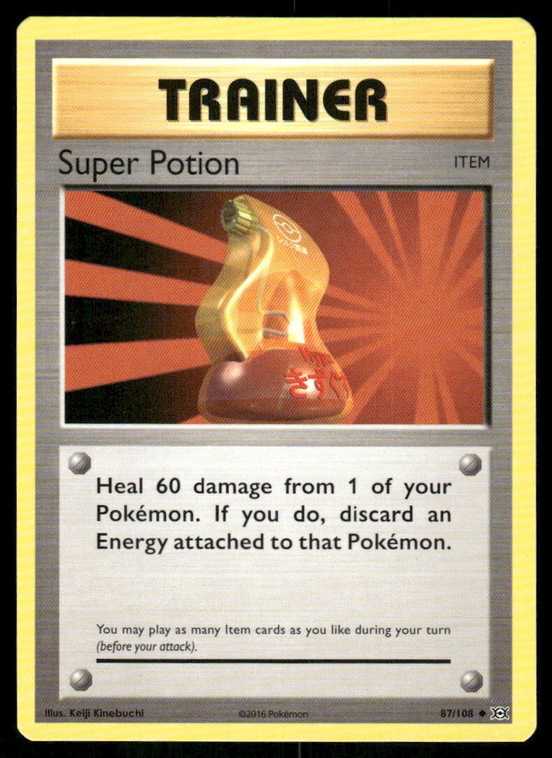 Super Potion 87/108 Evolutions Pokemon TCG trading card