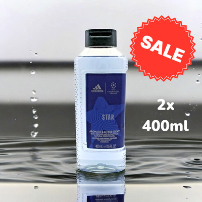Duschgel Herren Männer Adidas Star Edition Citrus maskulin 2x 400ml (  18,61 /L)