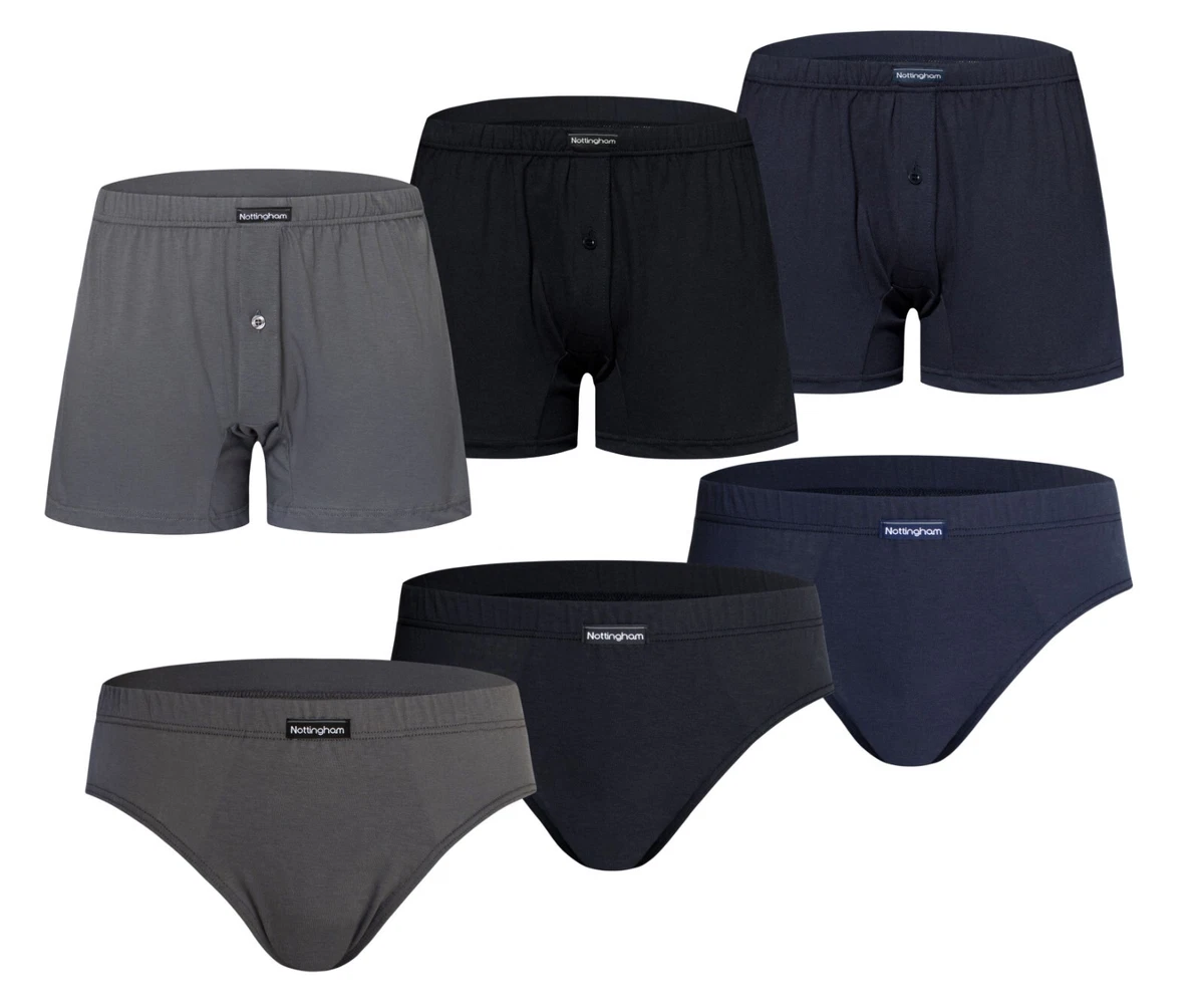 6 Slip Uomo In Cotone Mercerizzato – Nottingham – Colori E Fantasie Assortite – Scegli La Taglia