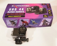Exprotrek 4K Action Sport Waterproof Camera Touch Screen with Helmet Accessories