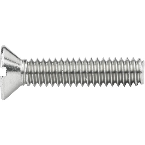 Tornillos ranurados para máquina de cabeza plana de 1/4-20 x 3/4" acero inoxidable 18-8 Qty 50 - Imagen 3 de 7