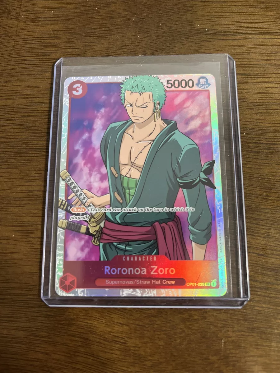 Roronoa Zoro OP01-025 SR - Romance Dawn One Piece TCG/CCG