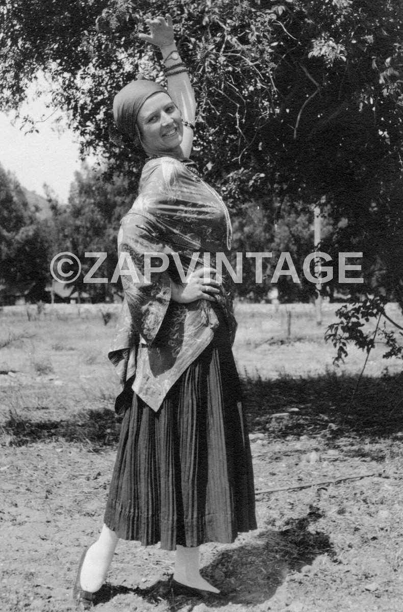 Vintage 1918 Gypsy Girl Posing Photo #1841 | eBay