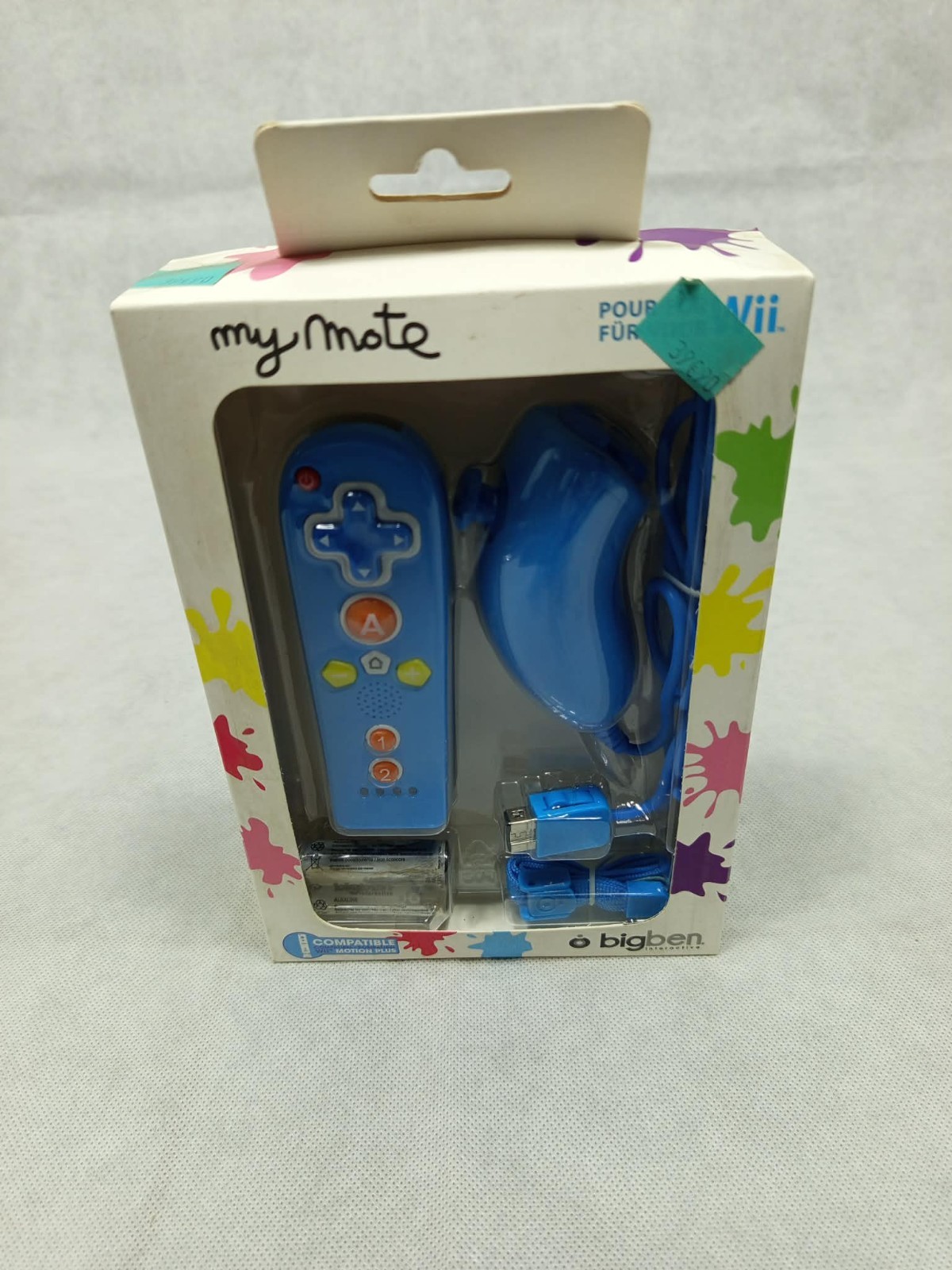 Manette wiimote + Nunchuck pack My mote enfant Pile HS Neuf Nintendo WII