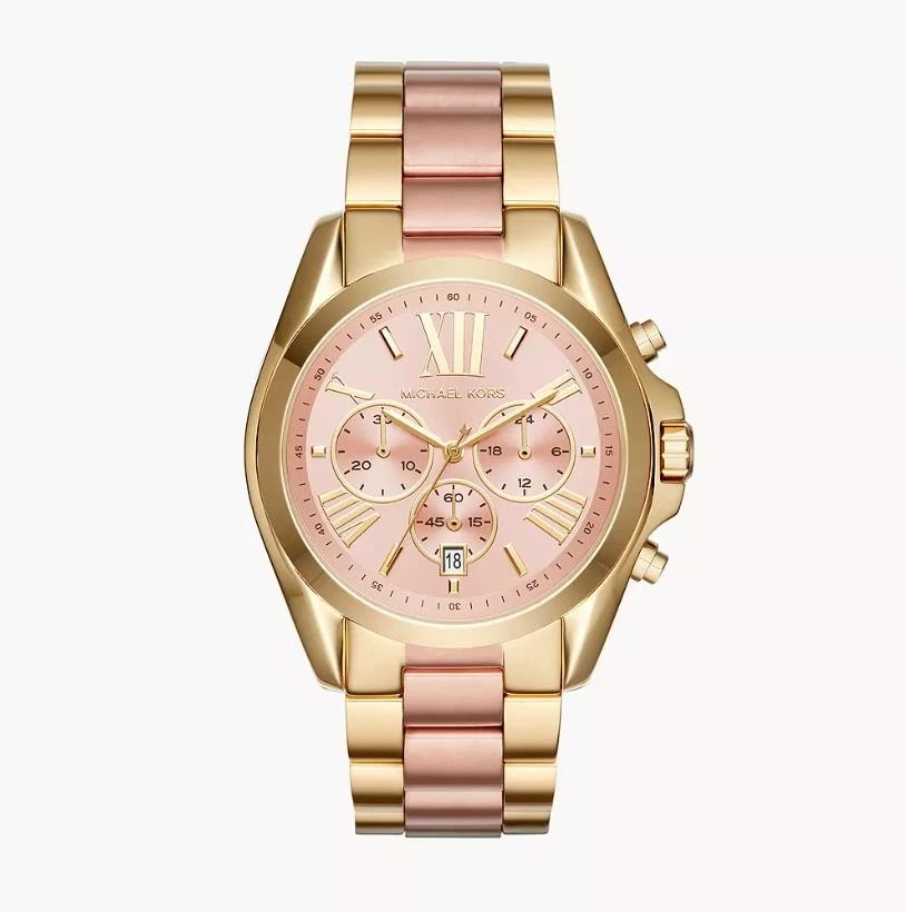 Orologio Michael Kors MK6359 Bradshaw Cronografo Bicolore Acciaio Inox