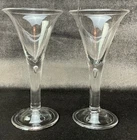 VINTAGE COLONIAL WILLIAMSBURG TEAR DROP WATER GLASS SET BLENKO 7.75"