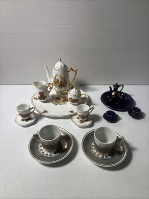 toy ceramic tea sets vintage lot 3