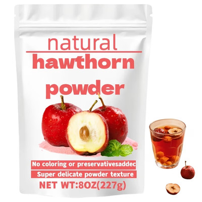 Natural Hawthorn Powder, Sweet And Sour, Refreshing Flavor, 8oz (227g)