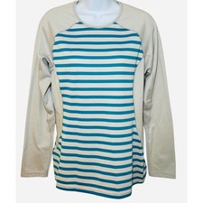 Patagonia Capilene 3 Midweight Long Sleeve Striped Baselayer Top Crew Womens M Patagonia Capilene 3 Midweight Long Sleeve Striped Baselayer Top Crew Womens M - Image 1