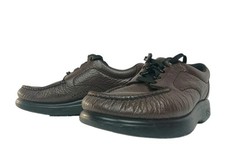 Size 6 W - SAS Siesta Womens Comfort Shoes Brown Leather Lace Up Walking Oxford