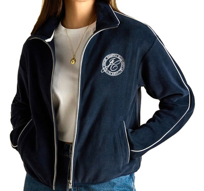 Joules Fleecejacke mit Trichterkragen und Reißverschluss UK12 Navy Neu mit Etikett UVP 69 