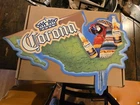Corona Extra Beer Parrot Mexico Map Metal Tin Sign Vintage Bar rare 24x20 bird