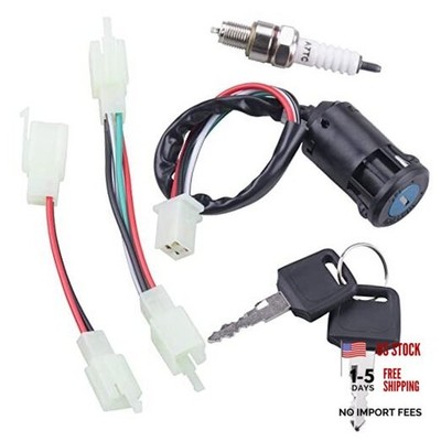 JINGKE 4 Pin Ignition Key Switch 4 Wire for 50cc 70cc 90cc 110cc 125cc Quad