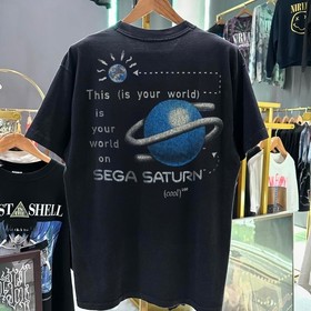 95 Sega Saturn 1995 Washed T-Shirt Black L