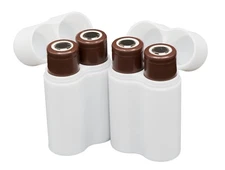 Slimline 18650 Battery Case, soft durable material - Pack of 2 Holds Batteries