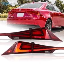 VLAND LED Tail Lights Set For 2014-20 Lexus IS250 300h 350F W/Start-up Animation