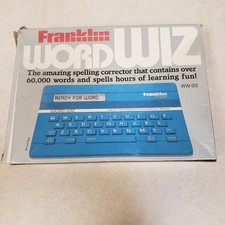 Franklin Word Wiz WW-93 Orignal Packaging Vintage 1987