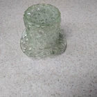 VTG URANIUM - VASELINE GLASS TOOTHPICK HOLDER DEPRESSION ( no international ship
