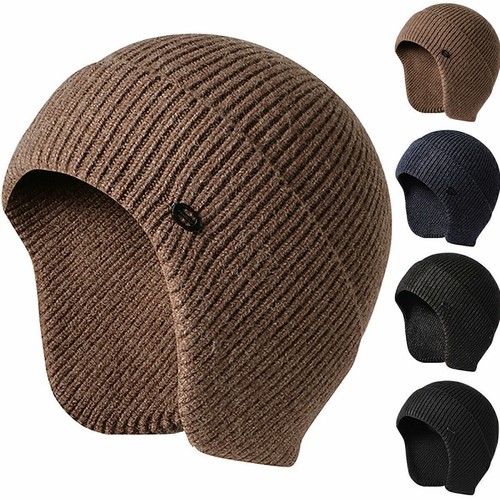 Winter Men Women Knitted Slouch Beanie Hat Thermal Fleece LinedBaggy Skull Cap&ㅖ - Picture 10 of 40