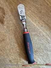 Snap On FHX80B 3/8 Locking Flex Head Soft Grip Ratchet Red