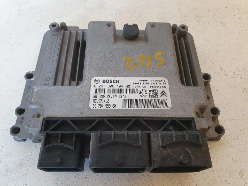 PEUGEOT 208 ENGINE ECU, 1.6, PETROL, 9678495980 0261S06494, A9, 10/12-05/15  - Image 2 of 4