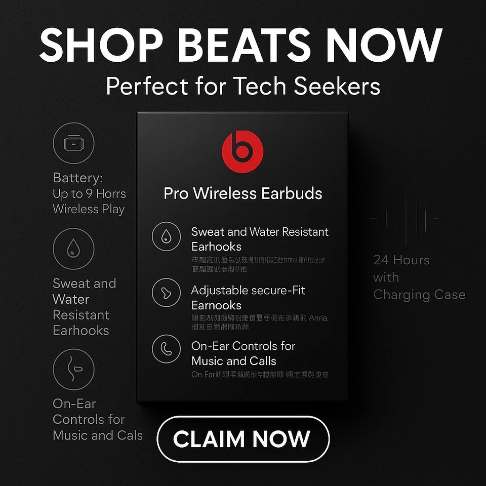 Auriculares Beats by Dr. Dre Powerbeats Pro Inalámbricos Bluetooth Resistentes al Sudor-BLANCO Foto 4 de 4