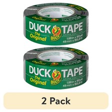  2 pack The Original Duck Tape Brand Duct Tape, 1.88 in. x 55 yd Silver