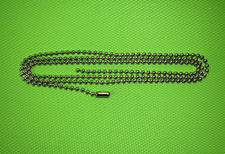 Nickel Ball Chain No.3 (2.4mm) 76cm long, Metal Silver DIY Swatch Blinds