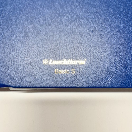 Blue Lighthouse Leuchtturm Basic S W Germany Stamp Book Album w/ Stamps!  Nice! - Picture 4 of 13