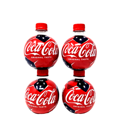 Lot of 4 Coca-Cola Coke Fifa World Cup 2026 Soccer Ball Shape 13.5
