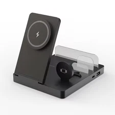 6-in-1 MagSafe Wireless Charger Station, 20W Fast Charging for iPhone, AirPods