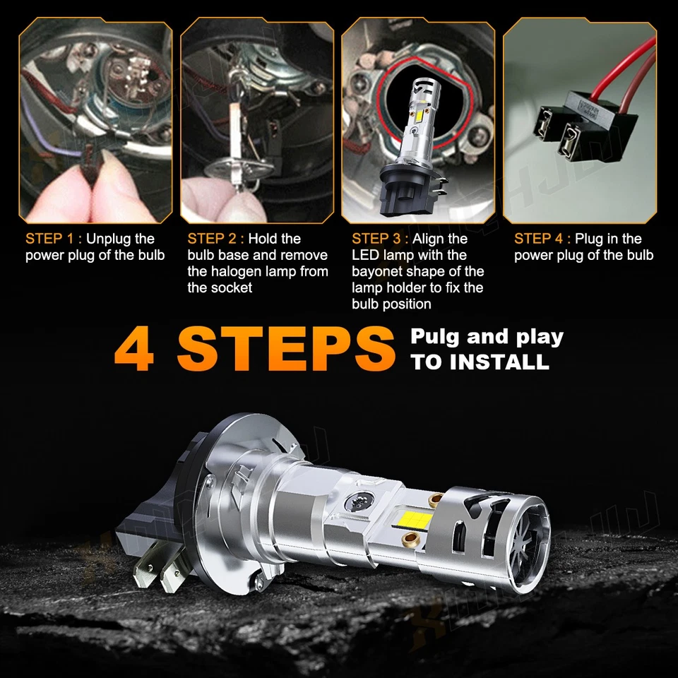 H11B Bombillas de faros LED HAZ BAJO para Kia Sportage 2011 2012 2013 2014 2015 2016 Foto 4 de 4