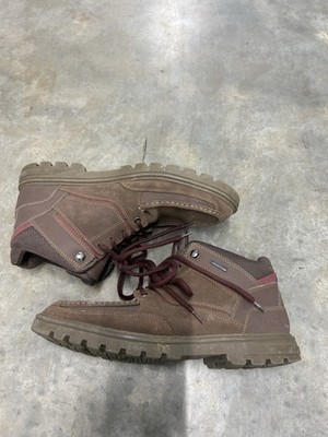Rockport Boots Men s 11  Weather Ready Moc Leather Hydro Shield Waterproof Brown