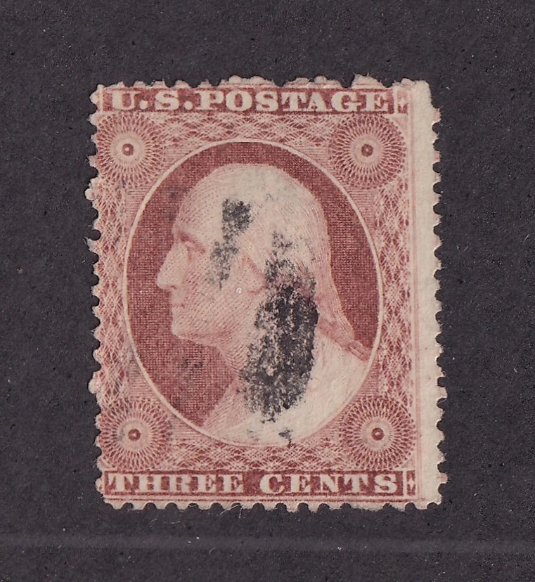 George Washington 3 Cent Stamp In Used Us Stamps (19th Century
