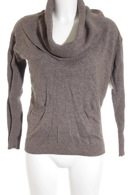 Warehouse Rollkragenpullover Damen Pullover Minimalistisch Grau Größe 34