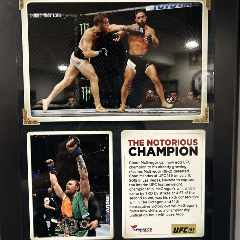 Placa UFC 194 Conor McGregor vs. José Aldo Foto 4 de 4